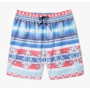 CHUBBIES THE AREA 52'S 7" SWIM TRUNK Tribal Geometric Size Med